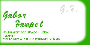 gabor hampel business card