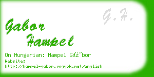 gabor hampel business card